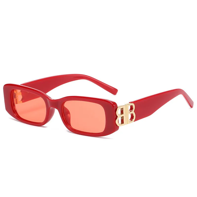 

New Style Classic Retro Sunglasses Women Small Square Frame Letter Sun Glasses Ladies Ocean Lens Sunglasses Oculos UV400