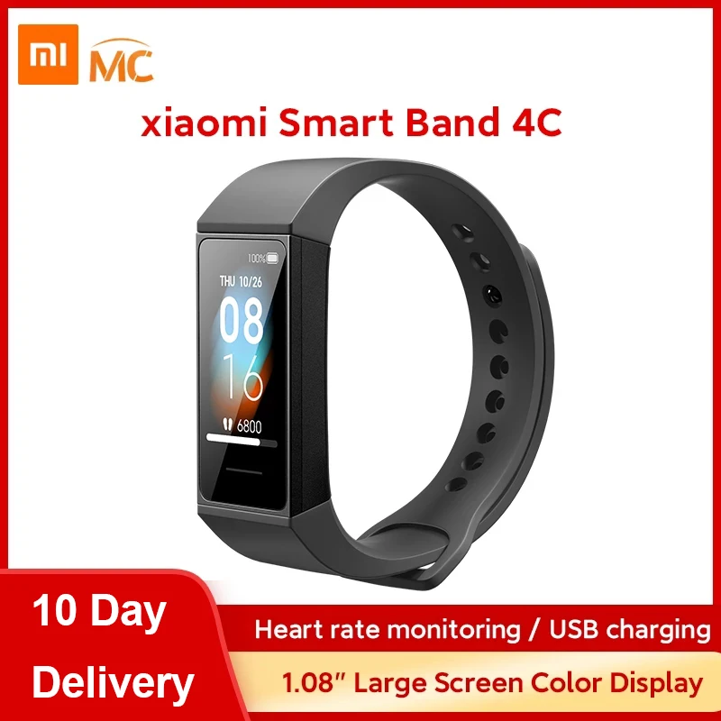 ( 499₽-125₽ code : RUMS125 )Оригинальный Смарт-браслет Xiaomi Mi Band 4 C 4C Redmi 1,08