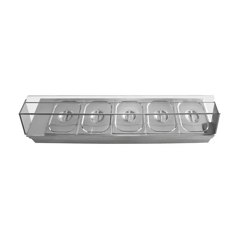 1500W 5 Pot Bain Marie Stainless Steel Catering Buffet Food Warmer Container Glass For Restaurant | Инструменты