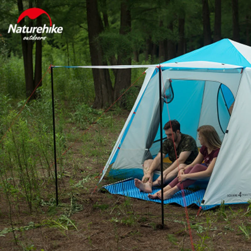 Naturehike аксессуары для кемпинга, палаточные столбы, навес, 4 метра, солнечные палки, черный утолщенный тент, стержень для улицы, аксессуары для кемпинга, палатка, использование