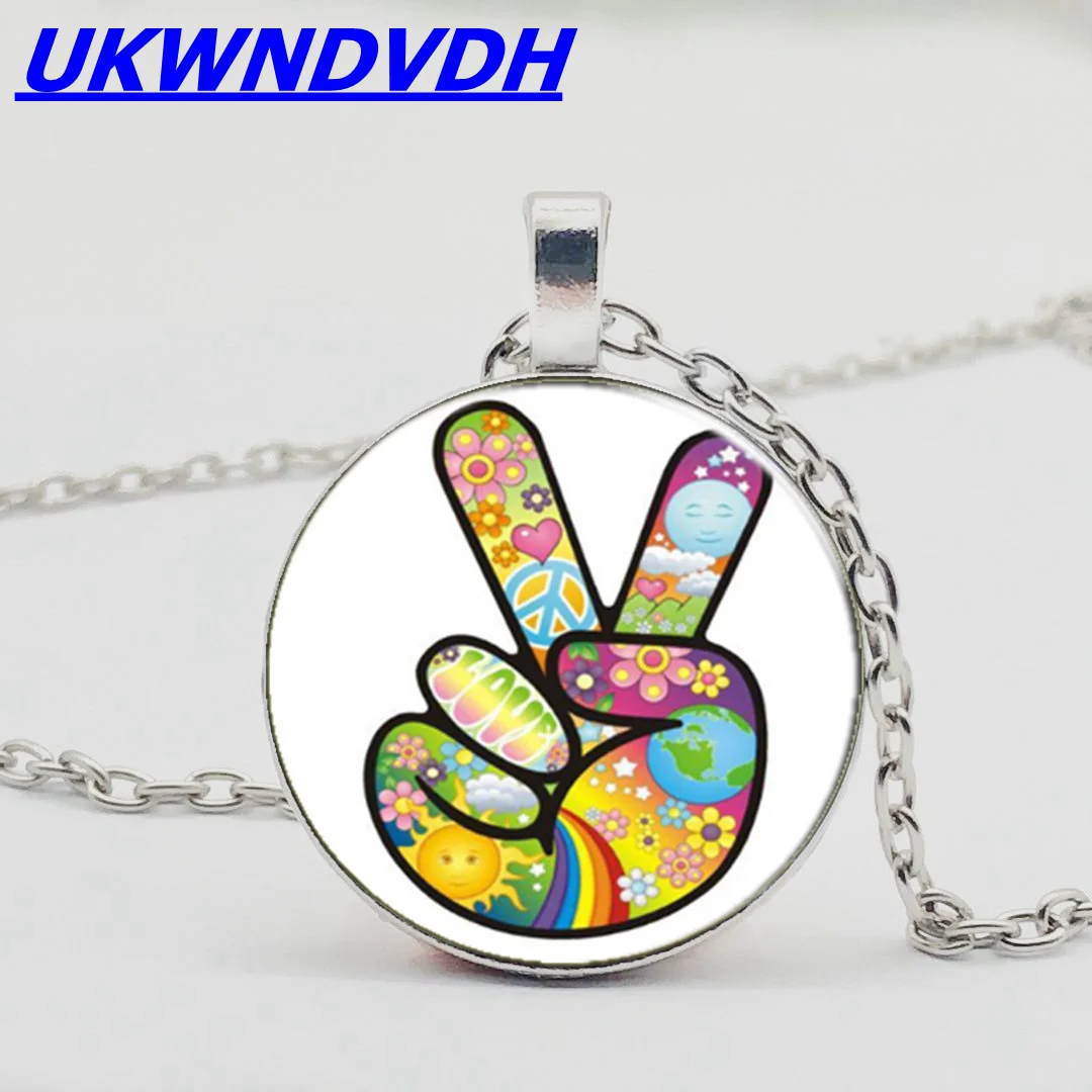 

Color scissors hand pendant color scissors hand necklace men and women necklace