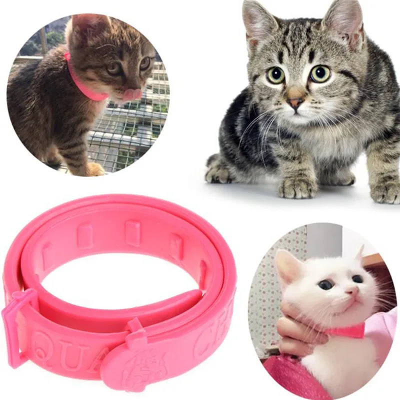 

1pc Anti Flea Insect Mosquitoes Pet Cat Collar Silicone Cat Collars Anti Mosquito Protection 1.5X25CM for Cat Kitten Supplies