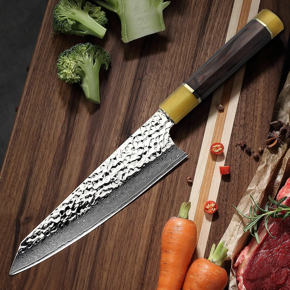 Нож шеф повара VG10 из дамасской стали японские кухонные инструменты для