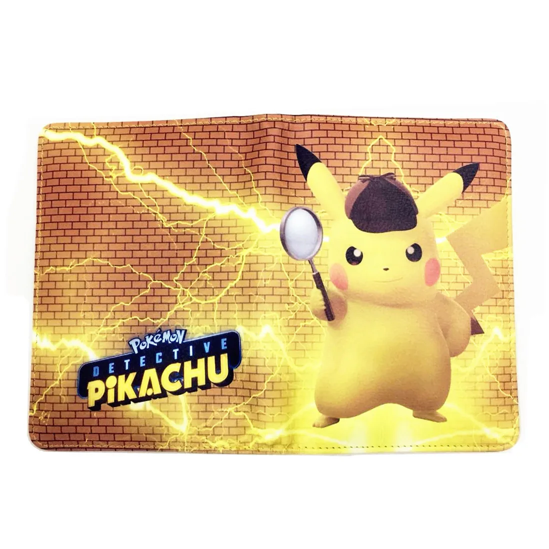Pokemon Detective Pikachu, ПУ Обложка для паспорта, ID, кредитницы, для женщин и мужчин, держатель для паспорта, Мультяшные Двойные кошельки, милые