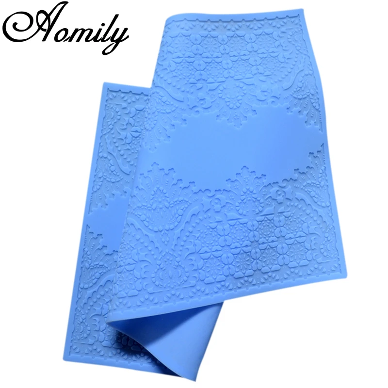 Двойная кружевная подвеска Aomily в форме цветка силиконовая форма украшение для