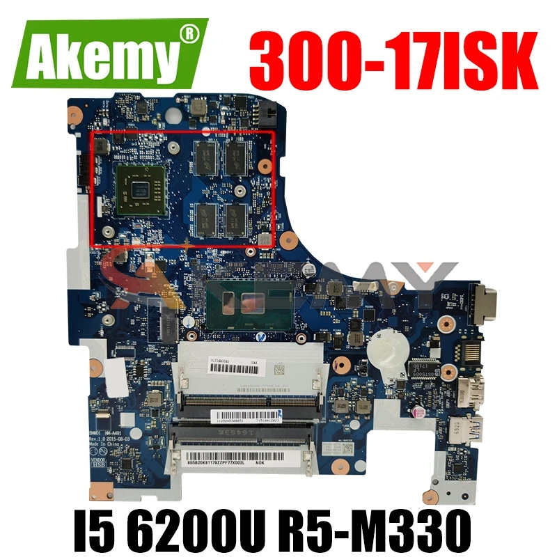 

Для lenovo ideapad 300-17isk B71-80 компьютер ноутбук материнская плата-mãe NM-A491 процессор i5 6200u gpu R5-M330 100% тест ok