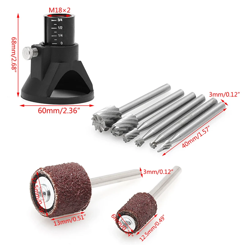 

29Pcs Rotary Tool for Woodworking Drill Bit Wood Knife Wood Carving Tools Kit