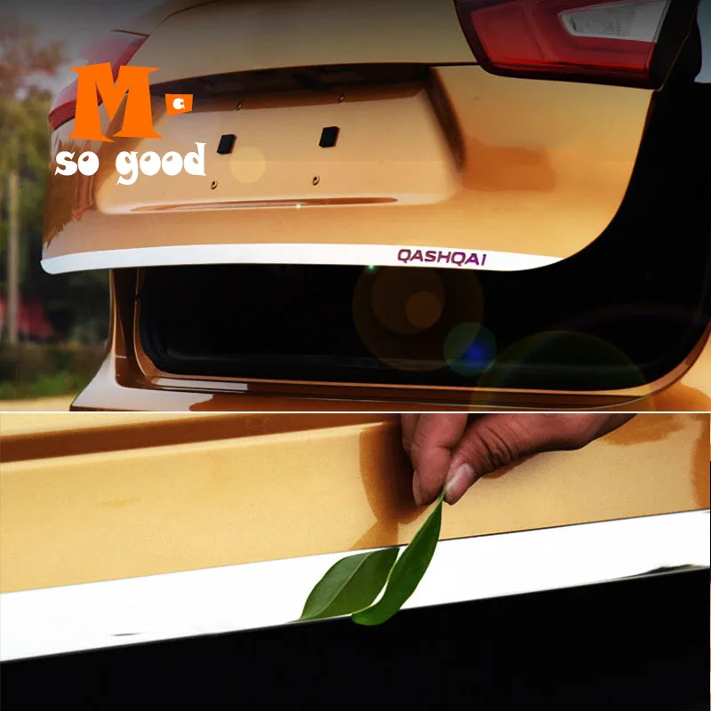 Авто Внешние аксессуары наклейка отделка нержавеющая сталь 2015 2016 2017 2018 для Nissan
