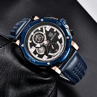 benyar men quartz watches business watch for men 2022 top brand luxury sports chronograph waterproof military leather relogio