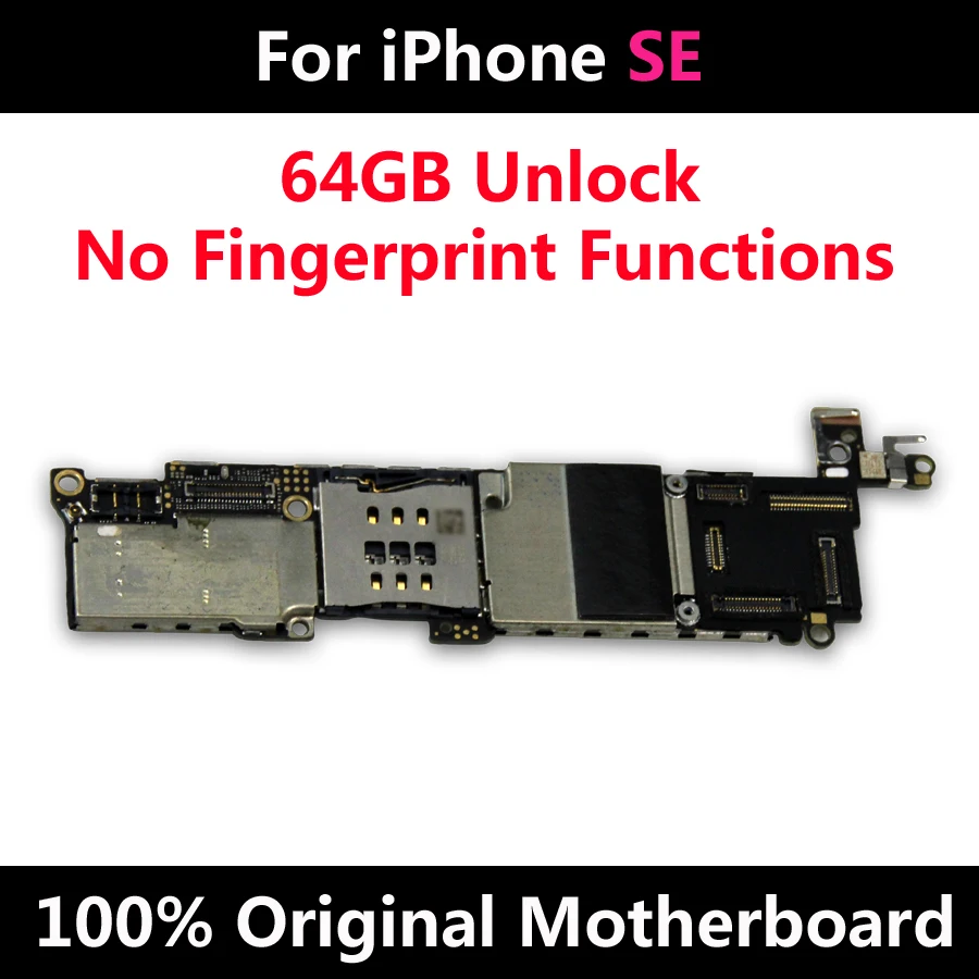 Новое поступление 64 ГБ версия материнская плата для оригинального iPhone SE полная разблокированная материнская плата без Touch ID IOS системная логическая плата