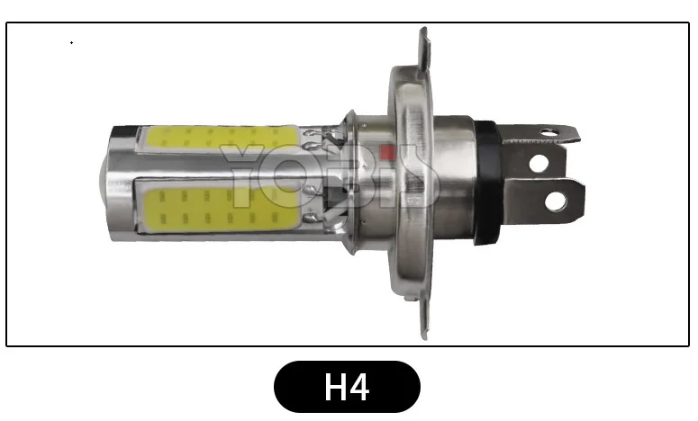 H4 Светодиодный головной светильник для мотоцикла с одной лапой PX15D H6 COB 25 Вт, модифицированный головной светильник для мотоцикла, дальний и Ближний светильник - Цвет: H4