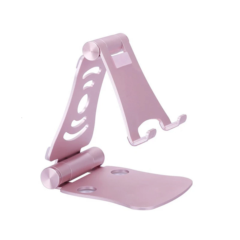 pink alloy SeenDa регулируемый держатель для телефона Подставка для iPhone 7 8 plus X для samsung S9 Складная подставка для планшета настольная подставка для сотового телефона - Цвет: pink alloy