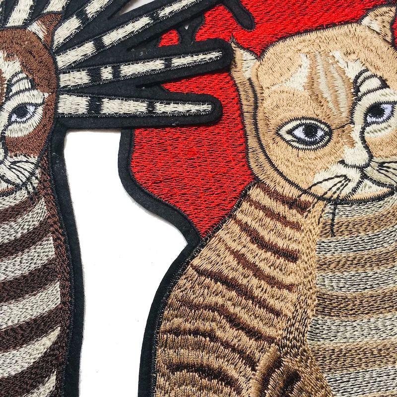 В виде большого кота спортивная одежда вышитые патчи железные или пошив на