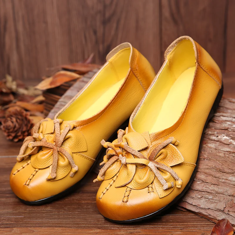 Женская обувь на плоской подошве ручной работы женские лоферы из натуральной