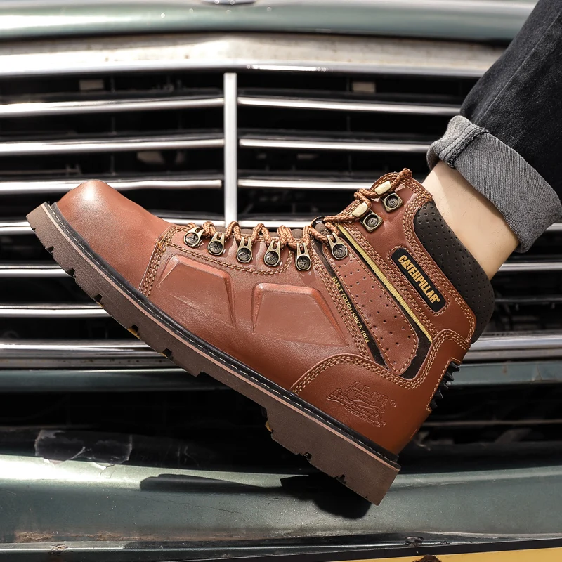 

Spring Autumn Mens Motorcycle Boots Black Men Army Military Boot Rubber Leather Sneakers Men Brand Fashion Cowboy Boots For Mens