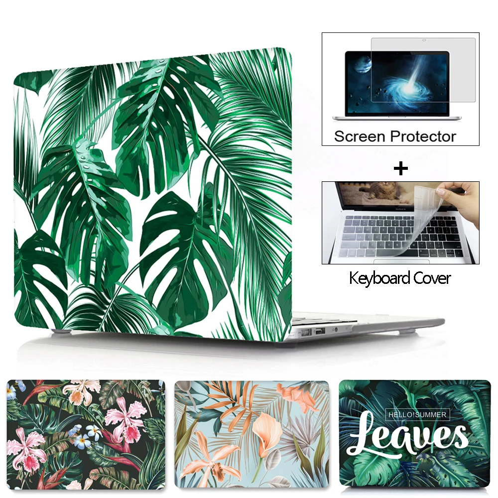 Чехол для ноутбука с цветами для MacBook Touch ID Air 13 A1932 для MacBook Air Pro retina 11 12 13 13,3 15 touch bar A2159+ чехол для клавиатуры