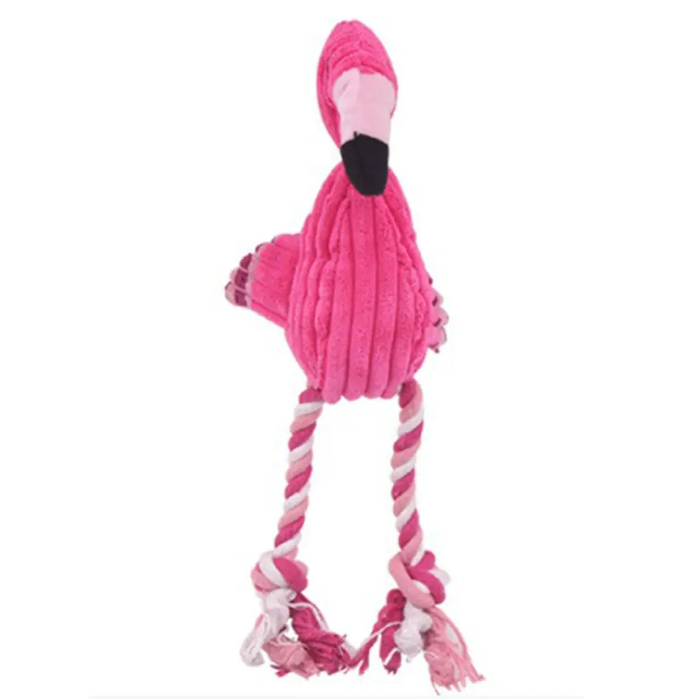 

Hot Dog Toys Pink Stuffed Screaming Soft Flamingo For Small Large Dogs Sound Puppy Toy Plush Squeak Flamingos Pets Toys