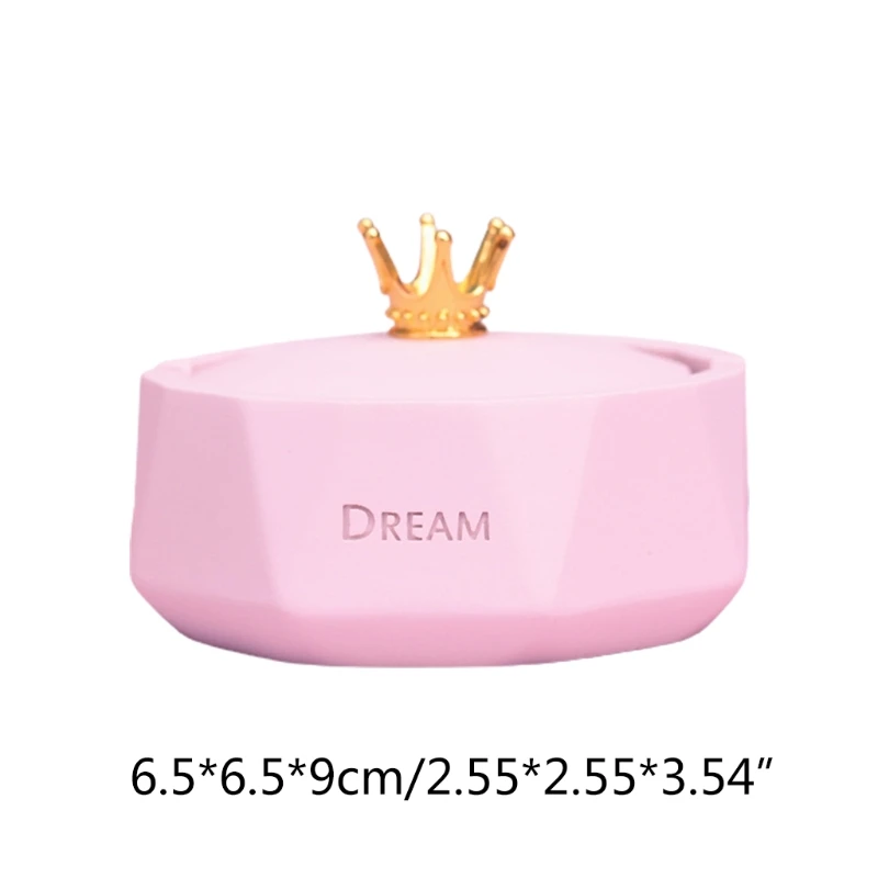 

Resin Ashtray with Crown Lid Windproof Cigarette Ash Holder Desktop Smoking Tray Indoor Outdoor Home Office Decor