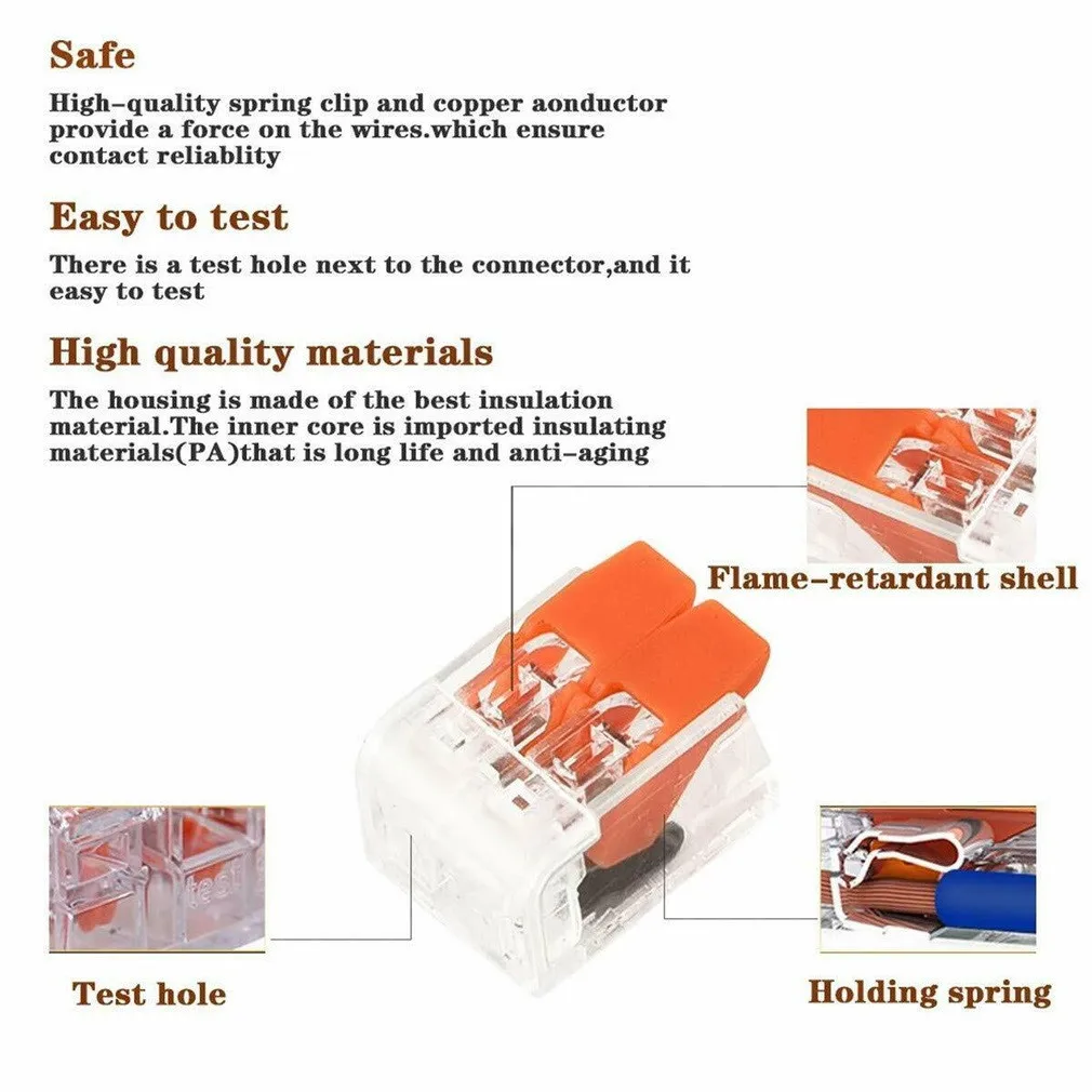 

75pcs Cable Connector Terminal Block Electrical Equipment PC Insulating