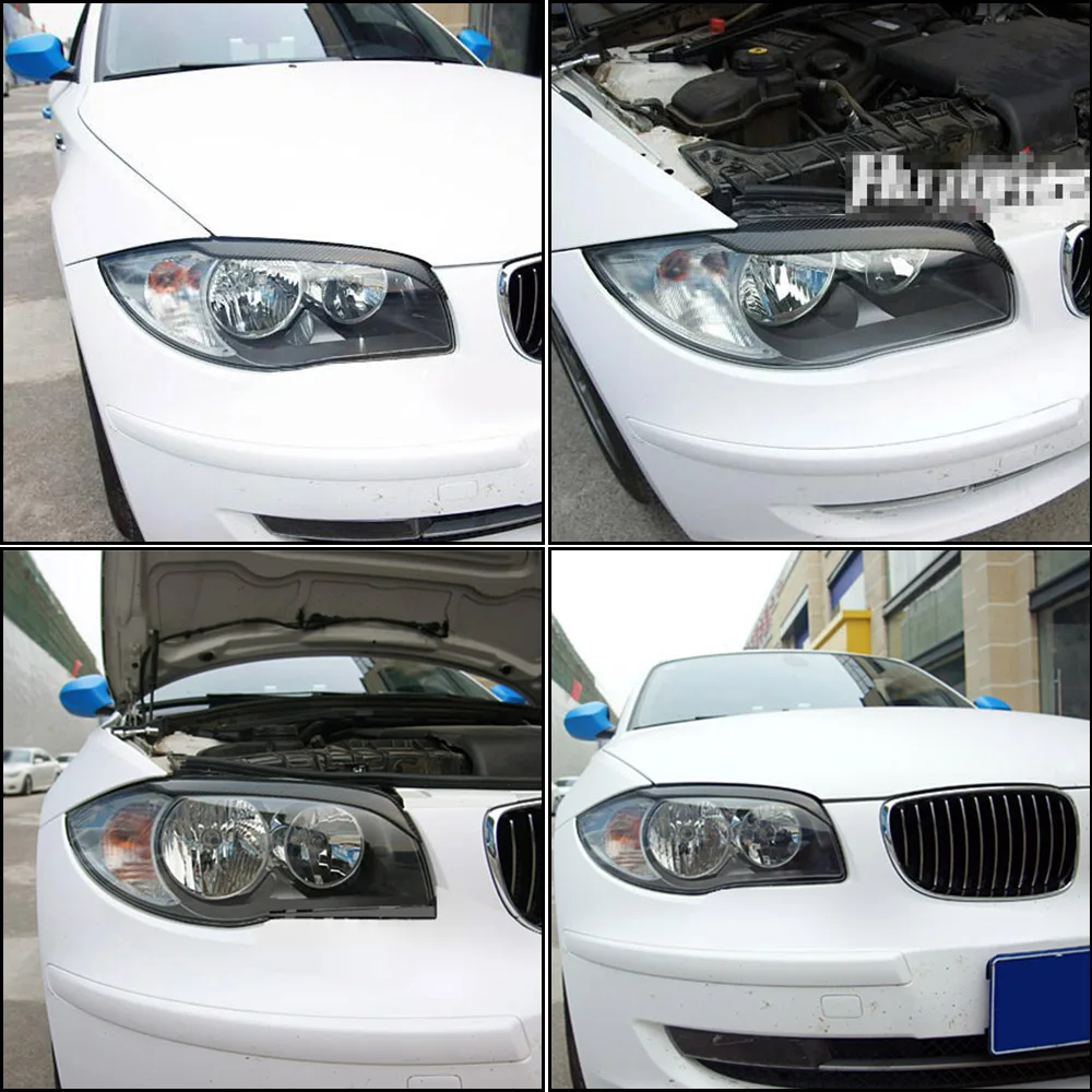 Налобные фонари E82 E87 из углеродного волокна для BMW 1 серии 120i 125i 128i 130i 135i 2005 2011|bmw