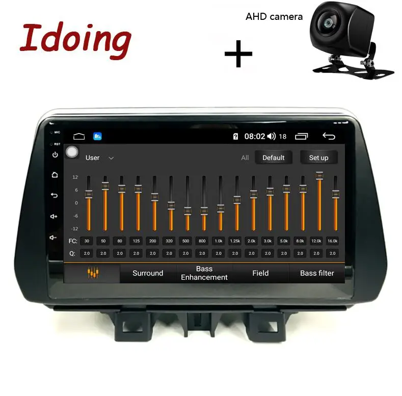 with AHD Camera Idoing " 4G+ 64G 2.5D ips Восьмиядерный автомобильный Android 8,1 радио плеер для hyundai Tucson/ix35 gps навигация нет 2din 2 din dvd - Цвет: with AHD Camera