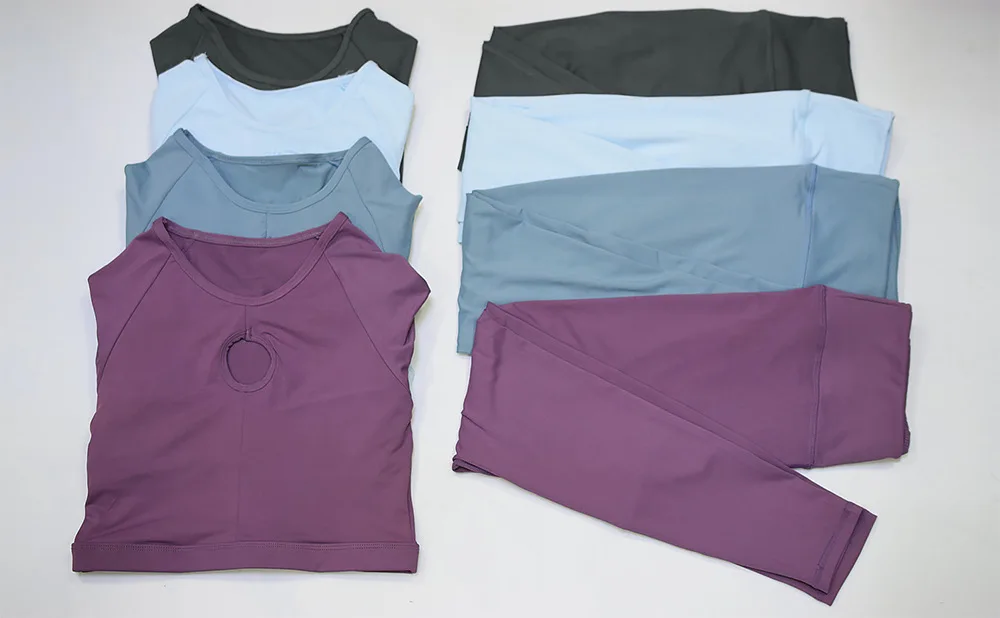 

2 Pcs Women Yoga Set Seamless Autumn Long Sleeve High Waist Solid Leggings Suits Workout Sport Wear Fitness Tracksuit Active