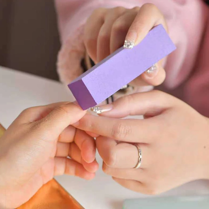

2021 Hot Sale Acrylic Block Mini Sponge Nail File White Sanding Buffer Block Polish Pedicure Manicure Nail File Buffer Art Tools
