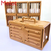 high end luxury portable plastic bird cage up the mountain tender ribs cage plastic pigeon transport cage out portable bird cage