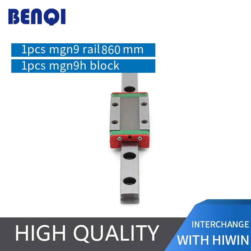 

1 шт. ЧПУ линейная направляющая mgn9 L860mm с 1 блоком mgn9h