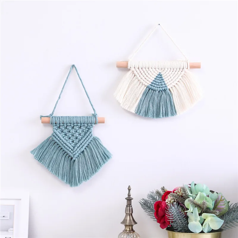 

Macrame Tapestry Nordic Style Wall Hanging Bohemian Home Decorations Children Room Decor Pendant 3310