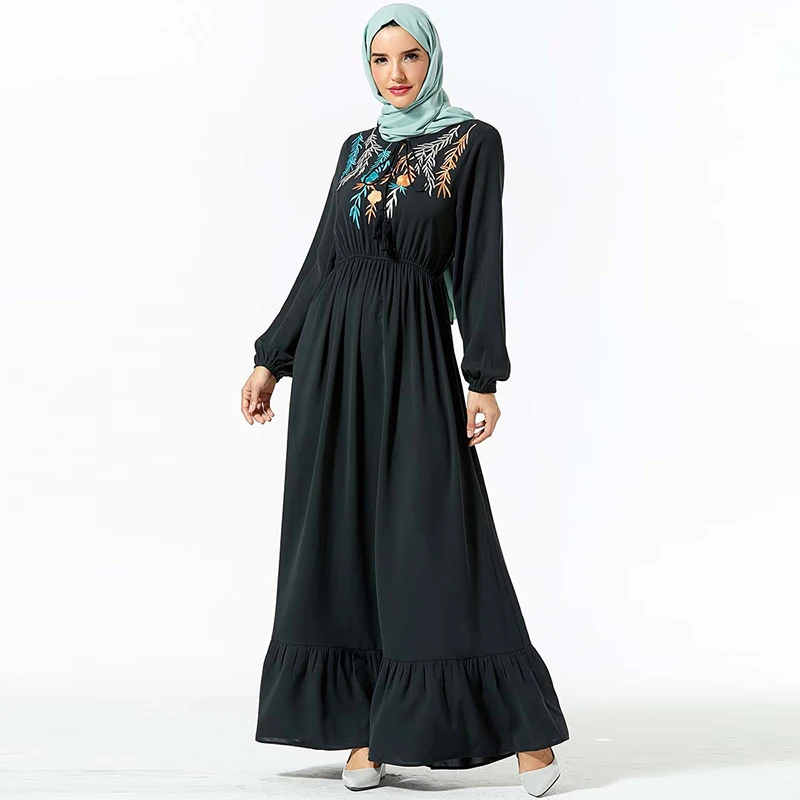 Новое мусульманское платье в дубайском стиле мусульманская Турция элегантное