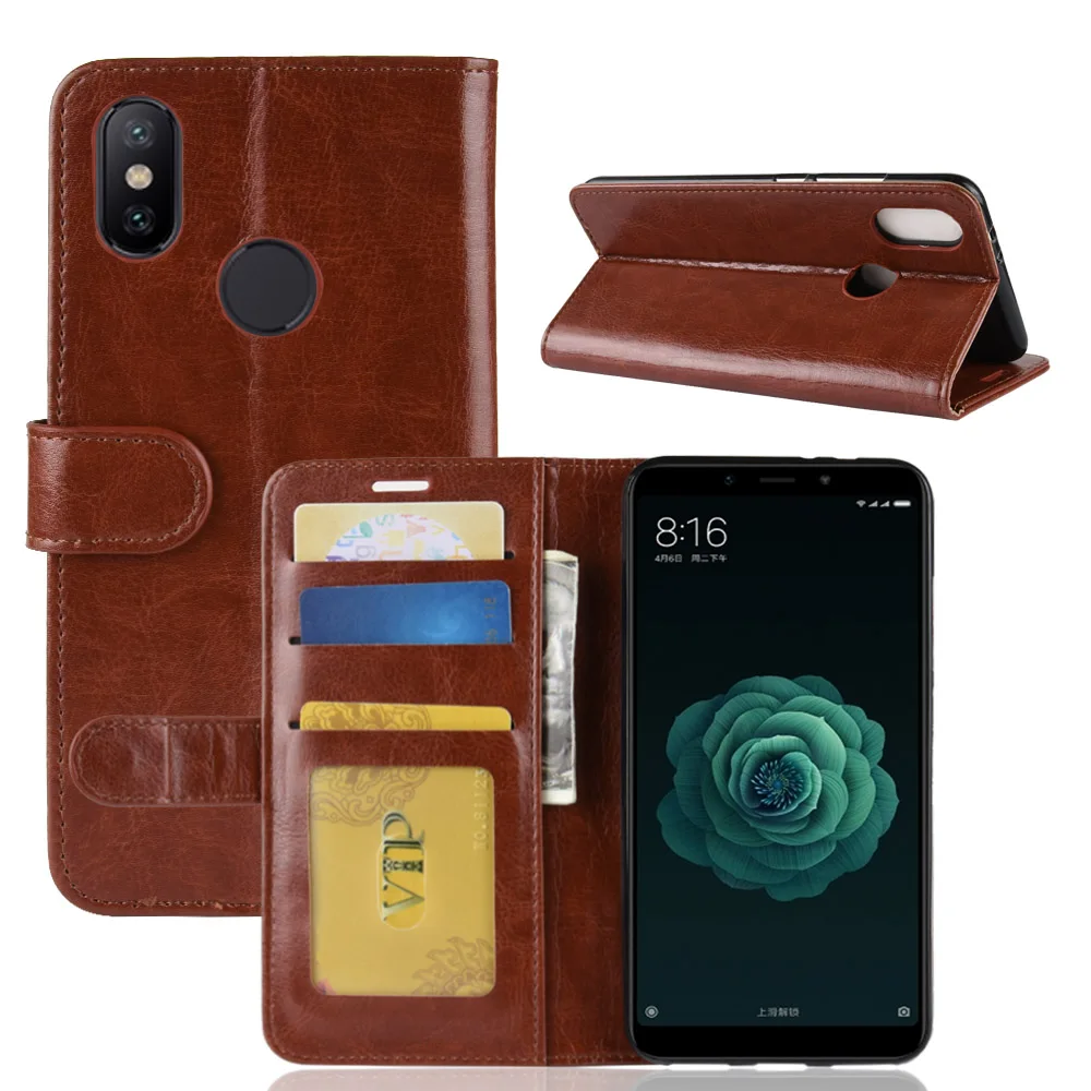 Подходит для XIAOMI Redmi 6 NOTE 4X 5X 5A 3 MIX 2 5 Plus Pro кожаный защитный флип-чехол