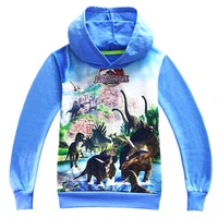 dinosaur print jurassic park hoodies boys clothes cap sweatshirts atumn winter kids top girls sport outfit children coat