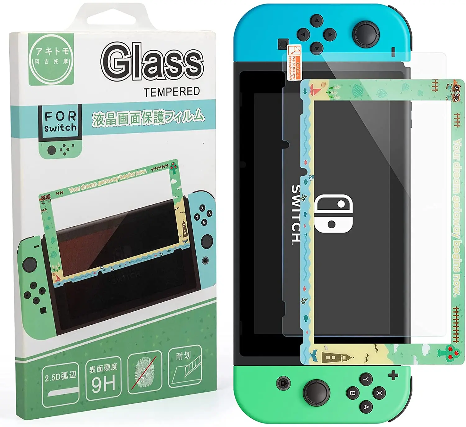 

HIGHPLAY Screen Protector Tempered Glass For Nintendo Switch