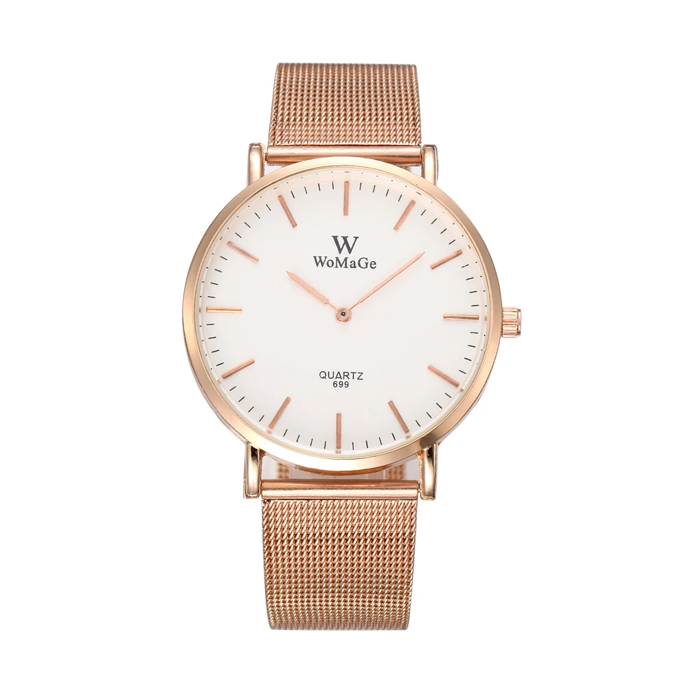 

Women Watch Luxury Ladies Stainless Steel Dress Silver Quartz Clock Simple Style Drop Shipping Reloj Mujer Montre Femme Zegarek