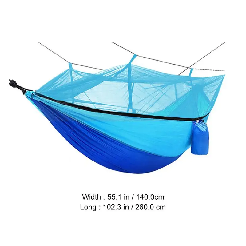 

Lightweight Durable Practical Convenient Portable Outdoor Camping Hammock With Net Practical Nylon Fabric Hammock Outdoor