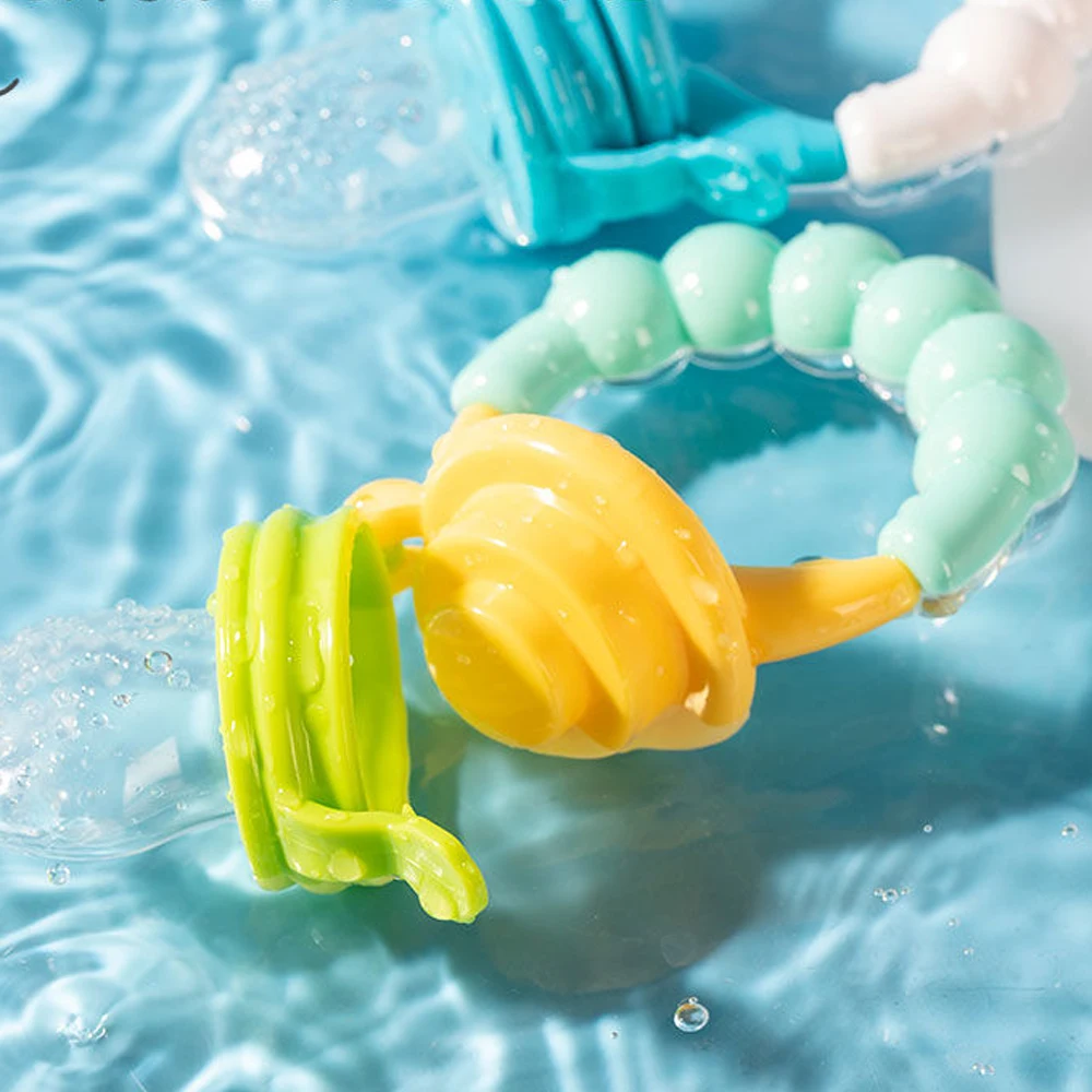 

Baby Nipple Rattle Toy Fresh Food Nibbler Infant Pacifiers Feeder Kids Fruit Feeding Safe Supplies Toddler Teat Pacifier Bottles