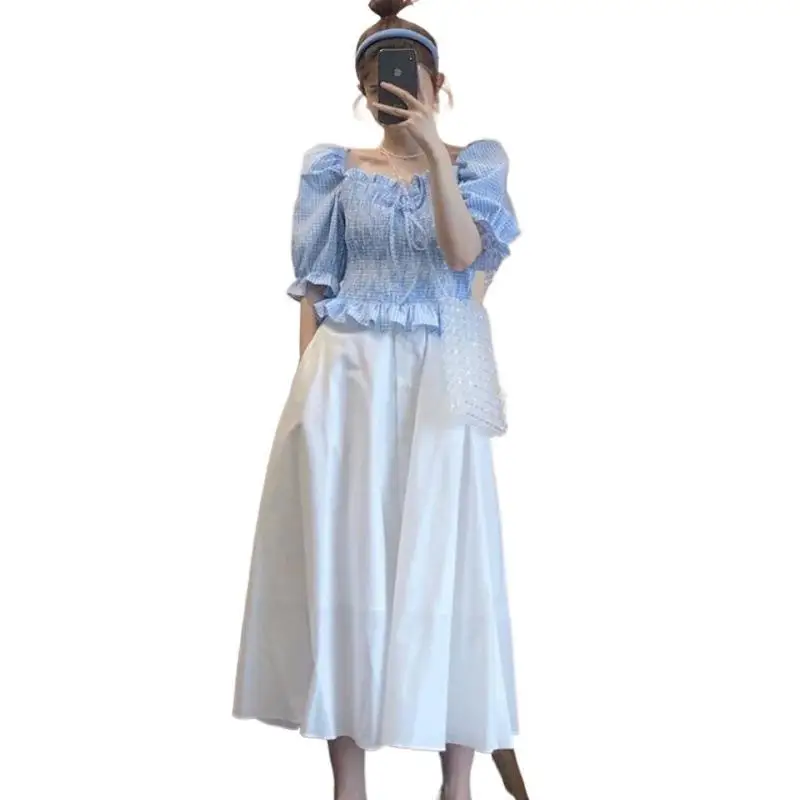 

Skirt Suit Women's 2021 Early Spring New Small Fragrance Temperament Goddess Two-piece Summer Dresses for Women