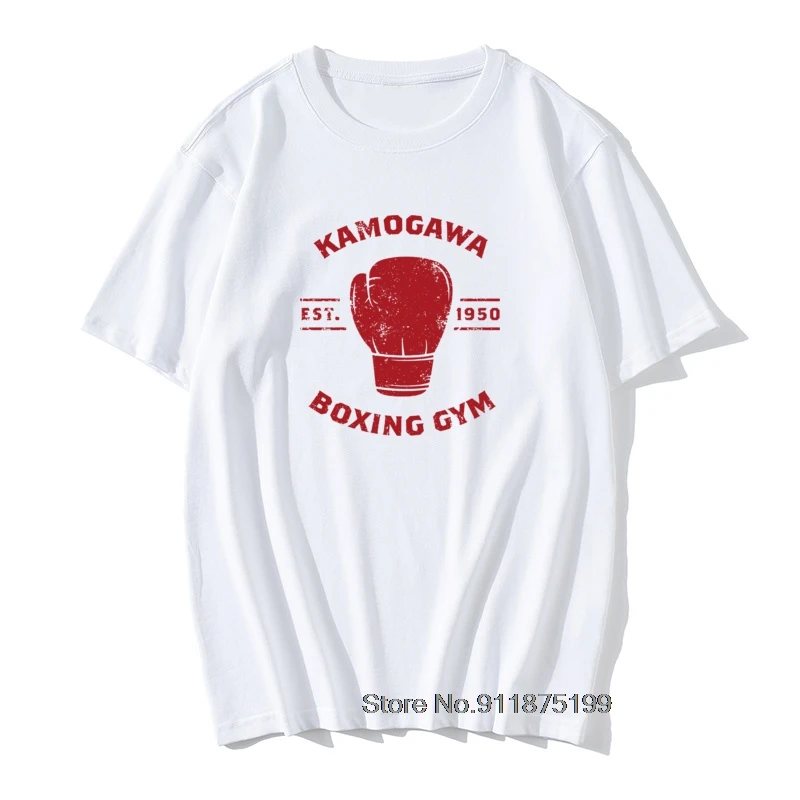 Hajime No Ippo KBG Design T-Shirts Camisetas Tee Shirt Pure Cotton Short-Sleeve New Design Male Crewneck Men T Shirts Plus Size