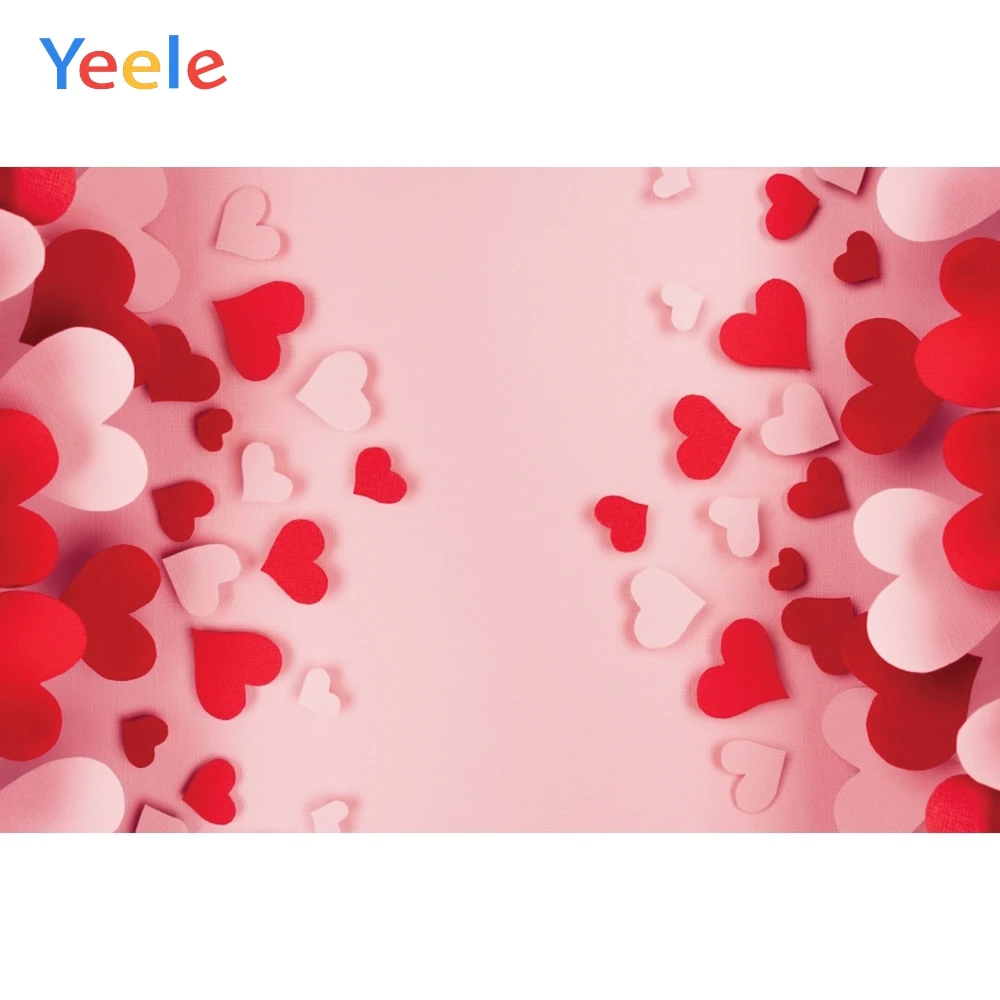 Yeele День Святого Валентина Красное сердце любовь милые настенные фотографии фоны