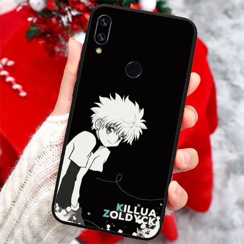 

Anime Hunter X Hunter Killua Zaoldyeck Phone Cases For Xiaomi Redmi note 7 8 9 t k30 max3 9 s 10 pro lite