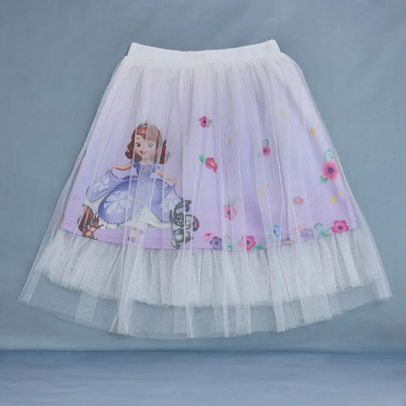 Одежда для маленьких девочек Летняя фатиновая юбка с принтом пони Детская