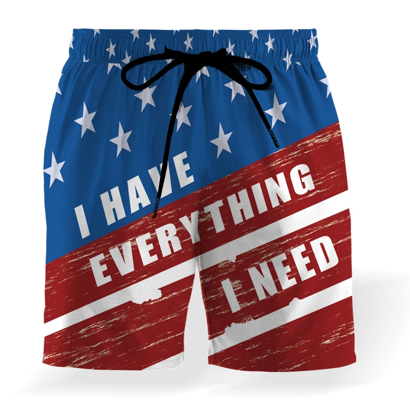 

Men's Summer Beach Shorts Fashion Men's Sports 3D Outer Short Swimwear