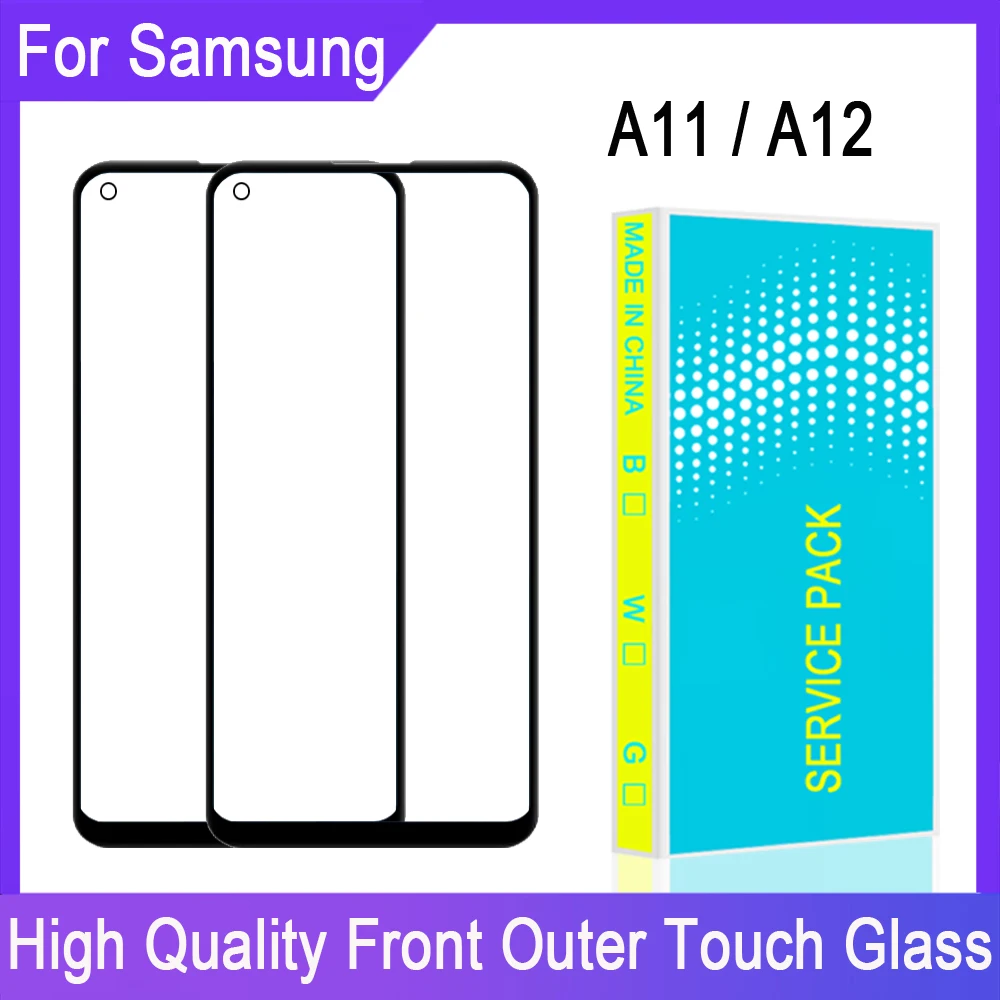 ЛКД Дисплей Сенсорная панель переднее стекло для Samsung Galaxy A11 A115 A12 A125 Внешний экран.