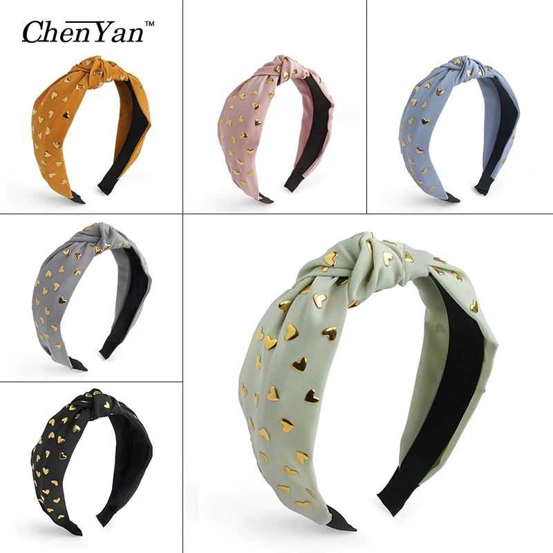 

Chen Yan New Stripe Headband Fashion Chiffon Headbands Knot Cross Hairband FG2029