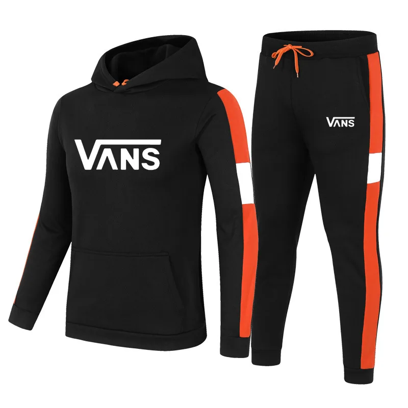 

2021 New Four Seasons Casual Hoodie Long Sleeve Fashion Sportswear Sweater Pants Set Men and Women Street Personality Letter Set
