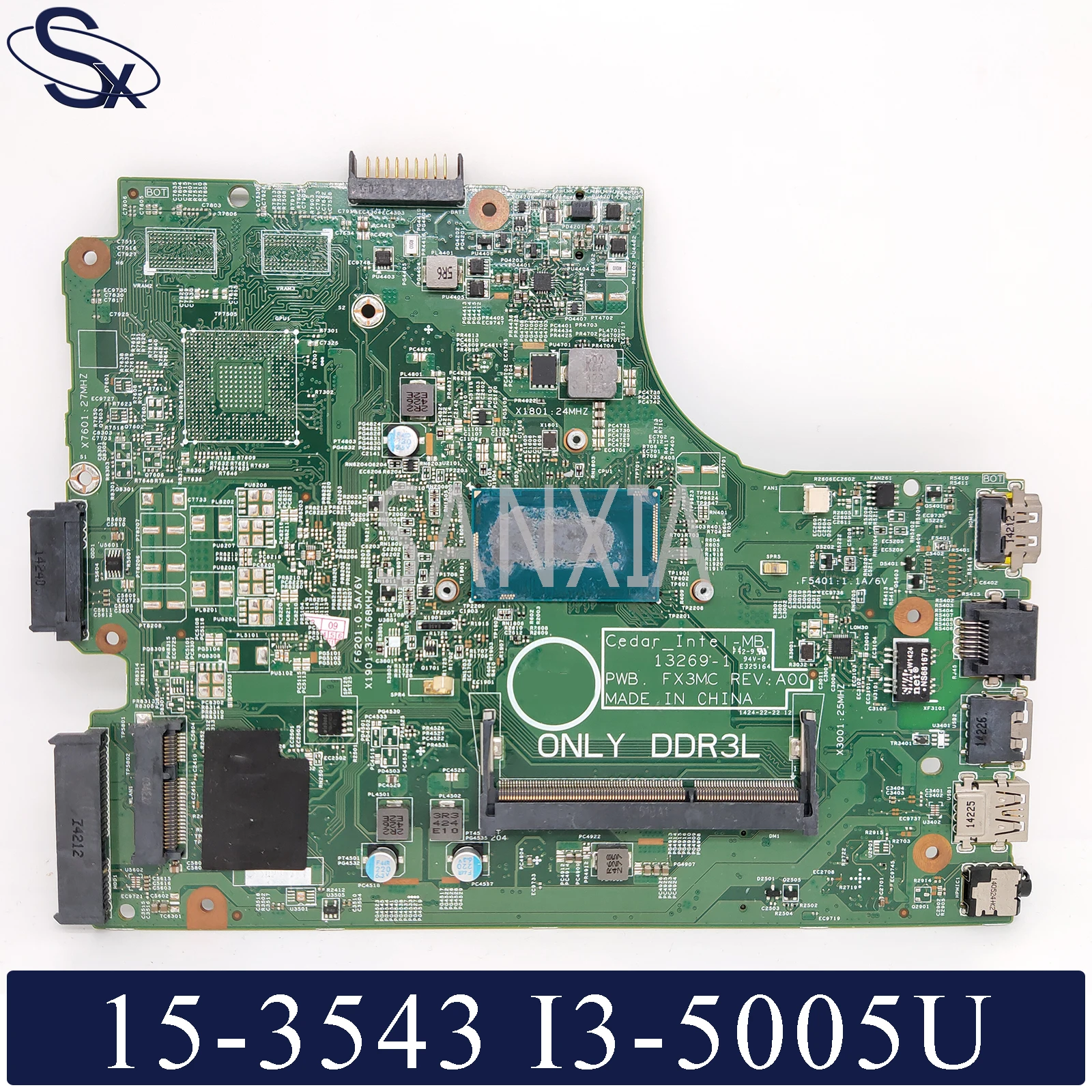 

Материнская плата KEFU металлическая для ноутбука Intel-MB 13269-1 для Dell Inspiron 15-3543 14-3443