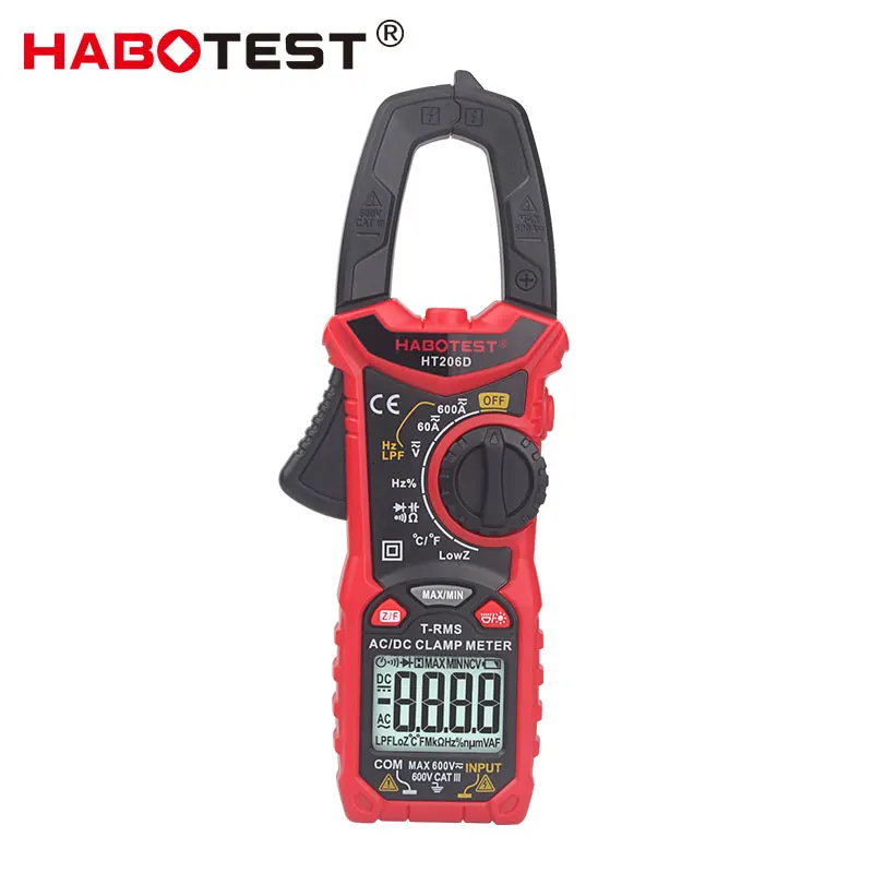 Цифровой мультиметр Habotest HT206D AC DC|Токоизмерительные клещи| |