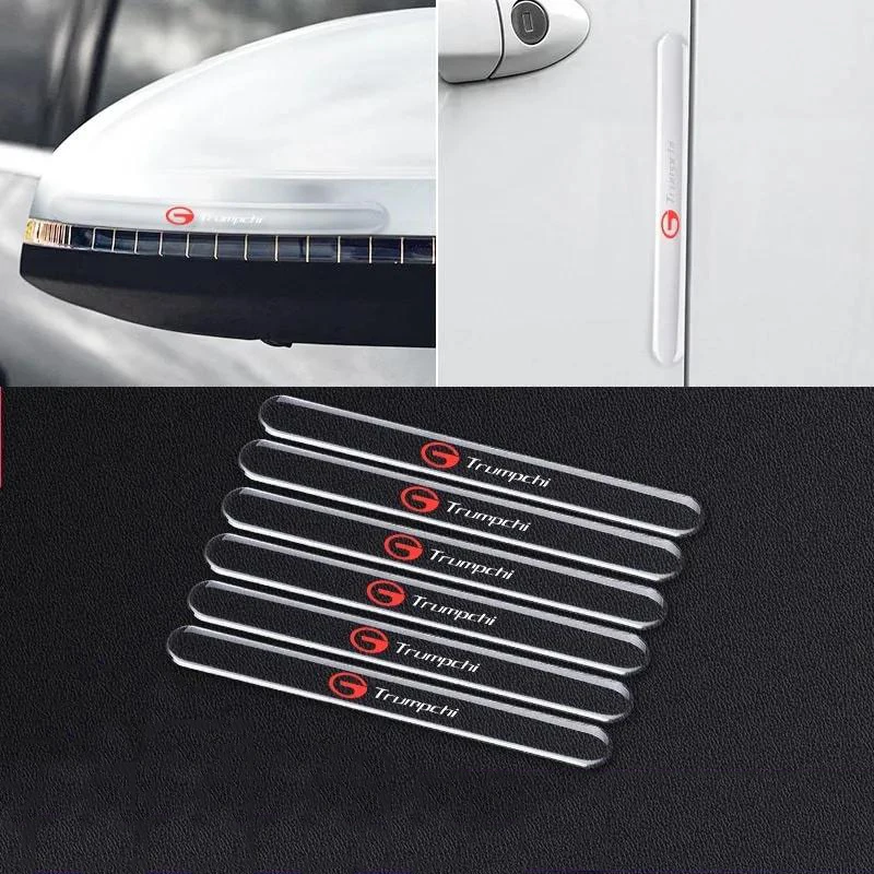 

6Pcs Car Door Edge Protection Guards Strip Rear View Mirror Cover Scratch Protector For Trumpchi GA3 GA6 GA8 GS8 GS3 GS4 GS5 GM8