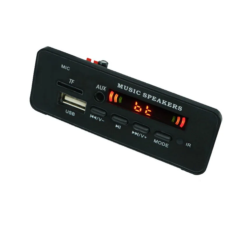 Bluetooth MP3 WMA декодер DC 5 в 12 В плата аудио модуль поддержка USB TF AUX FM автомобильный